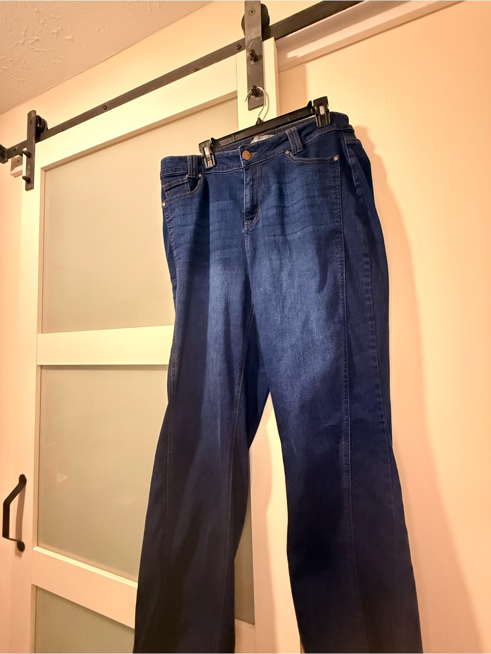 High-Rise Wide-Leg Women’s Jeans in Deep Blue